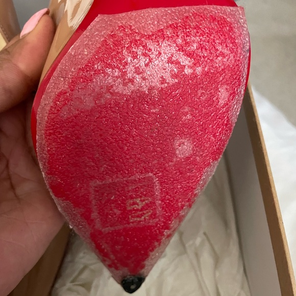 Worn once brought from Nordstrom sole protection added on heel toe n shoe - Picture 6 of 10